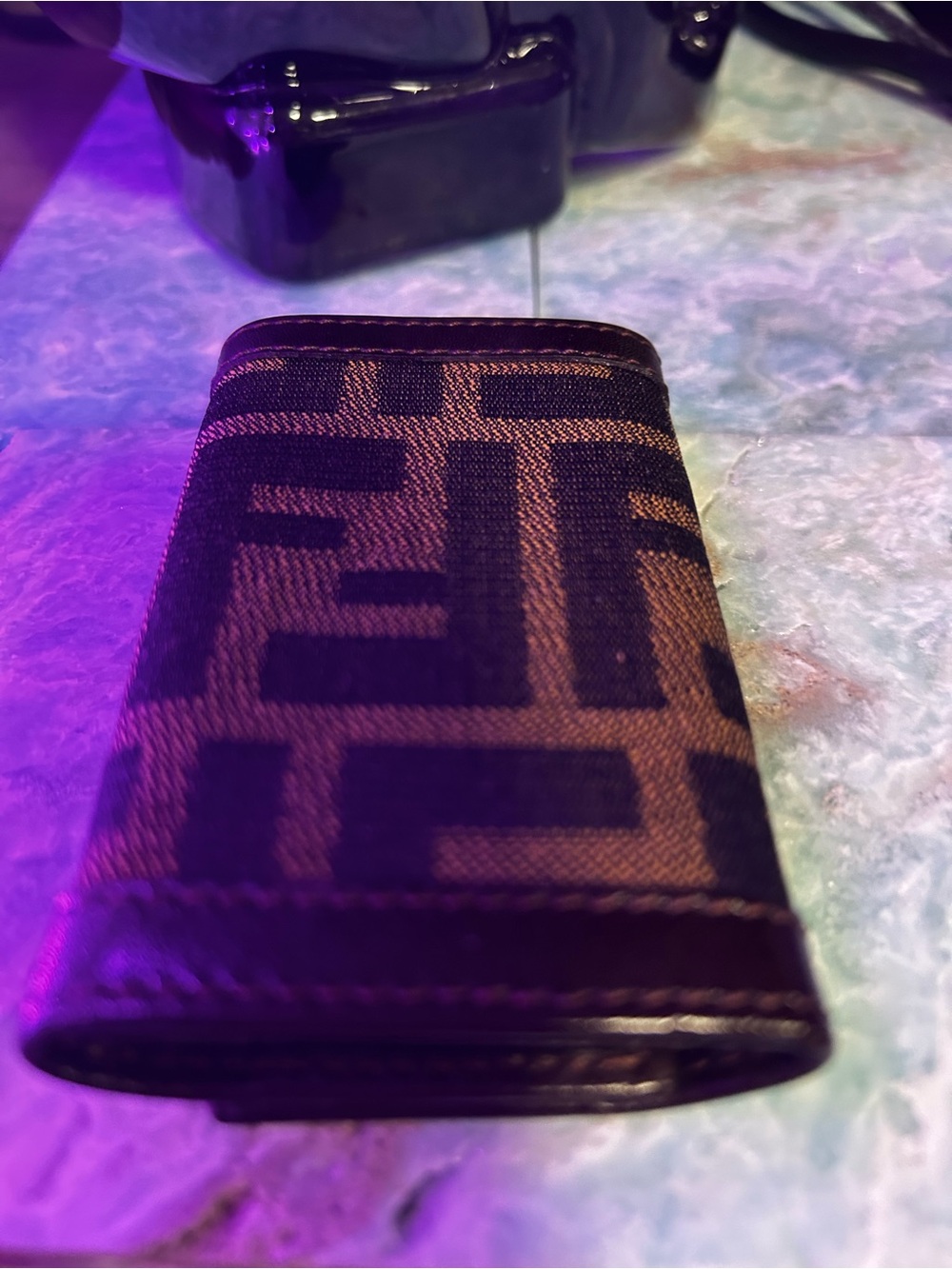Fendi Brown Patterned Key Wallet - Picture 4 of 8